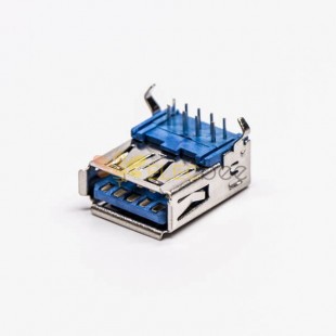 PCB 마운트용 USB 3.0 DIP 유형 A 암 직각 20개
