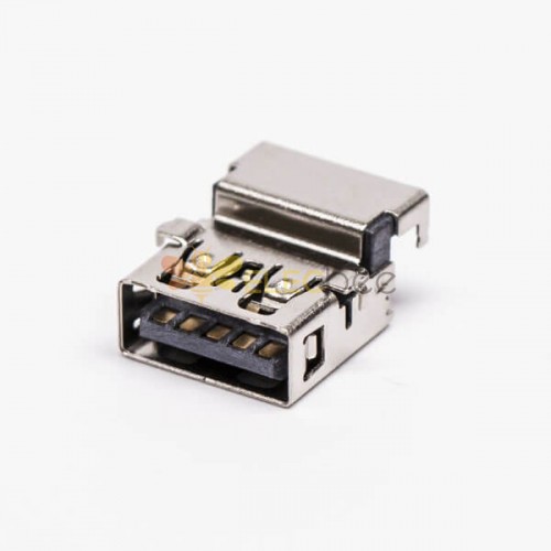 USB 3.0 メス 90 度タイプ A SMT オフセットタイプ