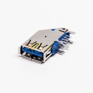 USB 3.0 Flag Typ A Buchse 90 Grad DIP für Leiterplattenhalterung