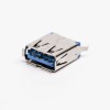 USB 3.0 잭 유형 A 암 직선 파란색 DIP 스루홀
