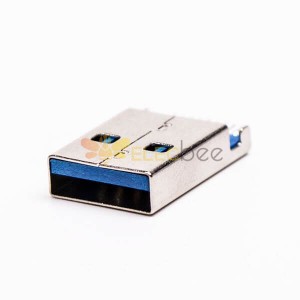 PCB Montaj için USB 3.0 Erkek Konnektör Tipi A Ofset Tip SMT