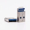 Conector macho USB 3.0 Tipo A Tipo compensado SMT para montaje en PCB 20 piezas