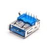USB 3.0 Micro Connector Femme Type 9p Angle droit USB A Connector