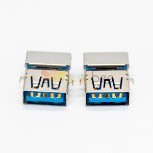 USB 3.0 Offset Type Female Right Angled Type A DIP for PCB Mount