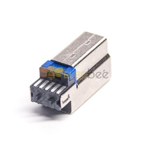 USB 3.0B macho tipo corto soldadura cobre Shell 20 piezas