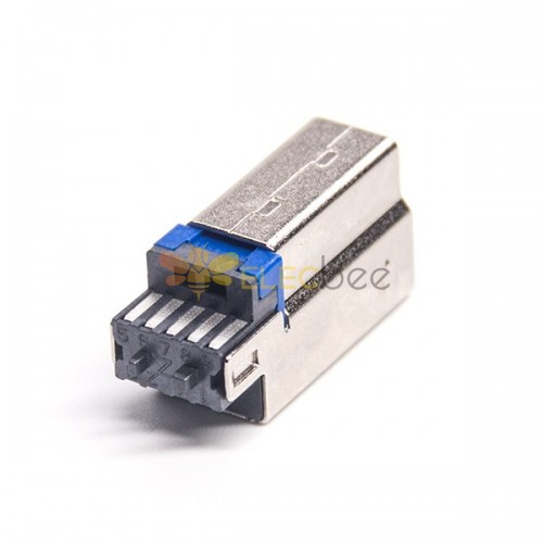 USB 3.0B-Stecker, kurz, Löt-Kupfergehäuse, 20 Stück