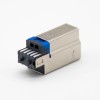Conector USB B 3.0 macho recto 9 pines tipo de soldadura para cable