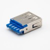 Conector USB hembra 3.0 recto 9 Pines tipo a tipo de soldadura para cable
