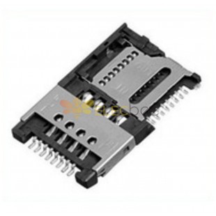 Micro SIM (8 broches) + support de carte Micro SD (8 broches) MUP-M619
