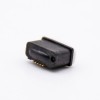 MICRO USB 母座防水插座5芯AB型帶防水膠圈IP67不帶耳朵
