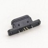 Conector MICRO USB IPX8 Tipo B Hembra 5P SMT Montaje vertical 180 grados con anillo impermeable