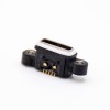 MICRO USB IP67 Conector a prueba de agua AB Tipo 5 Pin SMT con orificios para tornillos con anillo a prueba de agua