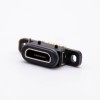 IPX8防水MICRO USB母座5芯Type B帶防水膠圈帶耳朵板上型額定電流3A