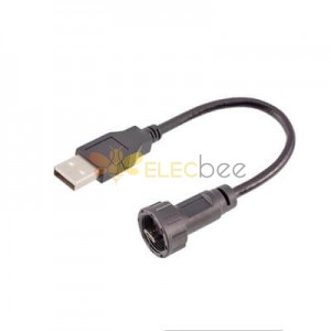 Cabo à prova d'água MICRO USB macho para USB 2.0 macho plugue 50 cm