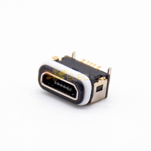 USB MICRO 5Pin Hembra smt/DIP b Tipo Conector a prueba de agua con anillo a prueba de agua IPX8