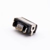 MICRO USB 接口B型带防水胶圈防水等级IPX8板上型立式180度