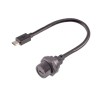 Waterproof Micro USB Male to Female Back mount Receptacle Overmolded Cable 50cm