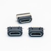 Su geçirmez MİKRO USB Soket Dişi Konnektör B Tipi IP68 SMT tam çıkartmalar 5Pin Derecelendirme 3A ile