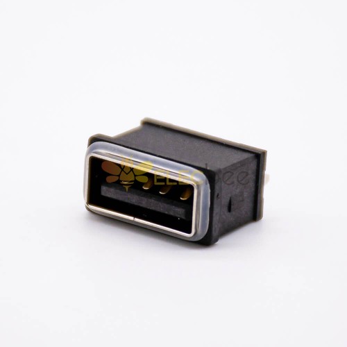 ماء شاحن USB مقبس أنثى 4 دبوس A نوع SMT IPX8 مستقيم
