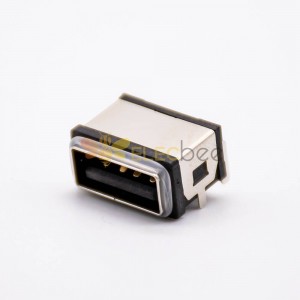 Su Geçirmez USB Konnektör Dişi 4P Soket IPX8 Tip A SMT 90 Derece