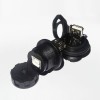 USB 2.0 Type B Female to Type A Female Straight PCB Mount Waterproof USB Adapter