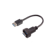 USB3.0防水公转母带线插头 带螺纹13/16 thread,线长 50cm