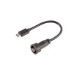 USB impermeable tipo C macho a macho Cable de extensión de cable sobremoldeado 50 cm