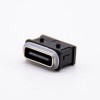 USB Tip C Suya Dayanıklı IPX8 6P Dişi, Suya Dayanıklı Kauçuk Halkalı Dikey Montajlı