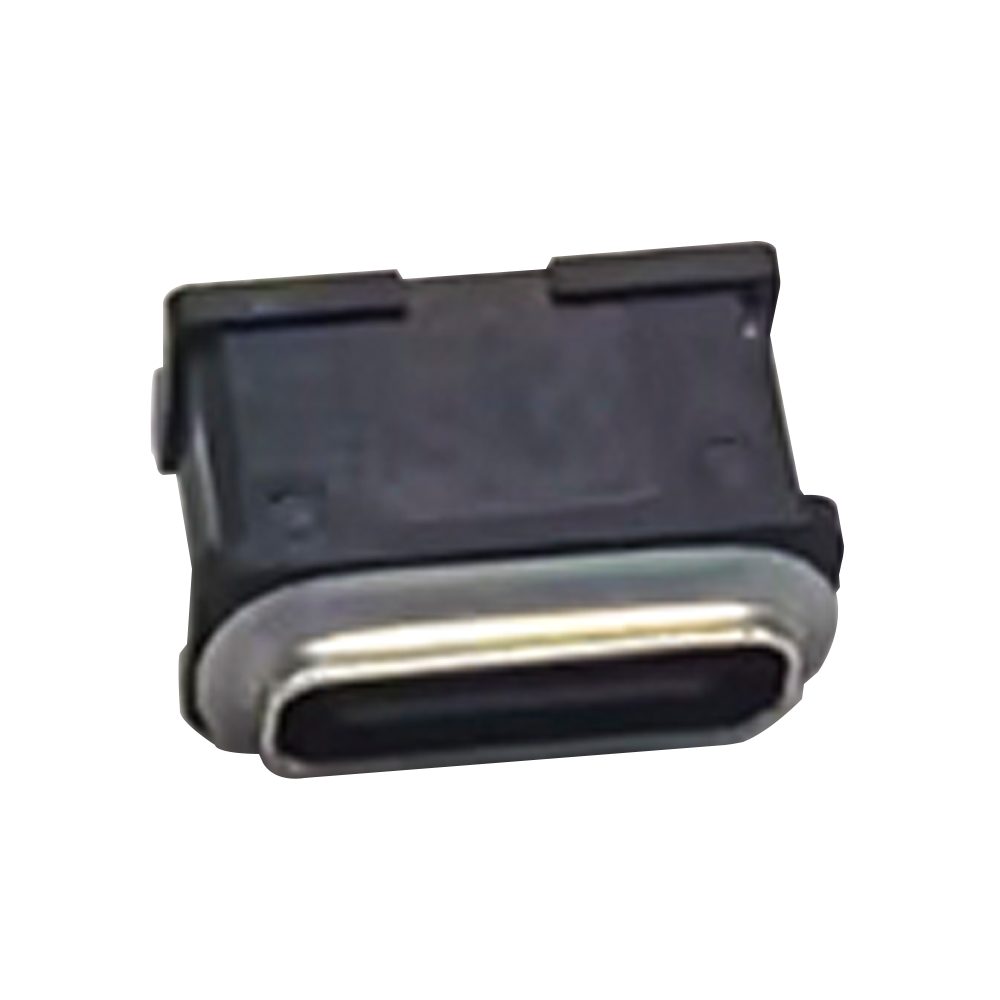 USB tipo C à prova d\'água IPX8 6P fêmea com anel de borracha à prova d\'água montagem vertical