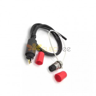 Electrical Underwater ROV Power Cable Connector IP69K 2Pin Male Plug and Female Socket Cable 1M