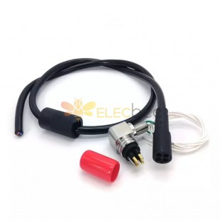 IP69 Underwater Cable Connector 4 Pin Single-End 1M Right Angle Wet-Mateable Connector