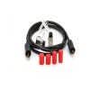 IP69 Unterwasser-Elektrokabelanschluss IP69K 6-poliger Stecker auf Stecker mit 2 Buchsen, Kabel 1 m