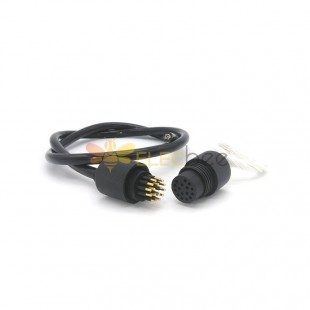 MCIL16M MCBH16F Subsea Connectors IP69K 16Pin Male Plug and Female Socket Cable 1M