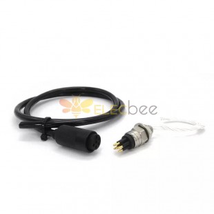 Sea Glider Pluggable Wet Underwater Waterproof Connector HOV ROV UUV IP69K 6Pin Female Plug and Male Socket Cable 1M