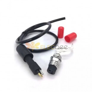 Subsea 7000m Marine Underwater Connector 2 Pin Singe-End Cable Male Plug Female Socket Wet-Mateable Connector