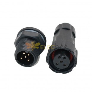 M16 5-Pin Plug Socket With Threaded Linkage - Controller Power Supply Soler Type