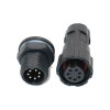 M16 7-Pin Waterproof Aviation Connector With Led Connection, Front-Lock Soler Type