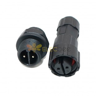 M16 Male-Female 2-Pin Panel-Mount Waterproof Connector For Outdoor Communication