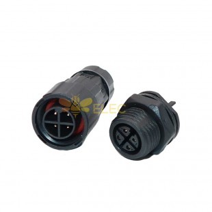M16 Waterproof Connector Led Power Connector Front-Mounted 4-Core Board-To-Wire Aviation Plug Screw Lock