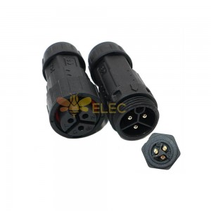 M19-3Pin Connector Welded Type for Cable Led Viewing Light Waterproof Plug Solar Waterproof Connector
