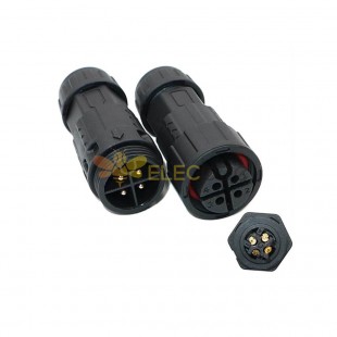 M19-4P Welding Waterproof Connector Led Street Light Male and Female Butt Plug Automotive Waterproof Connector