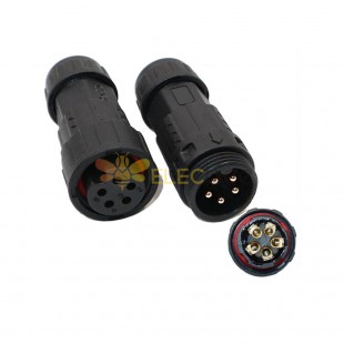 M19 5-Core Waterproof ConnectorMale And Female Screw Lock Iot Signal Water Environment Monitoring Connector