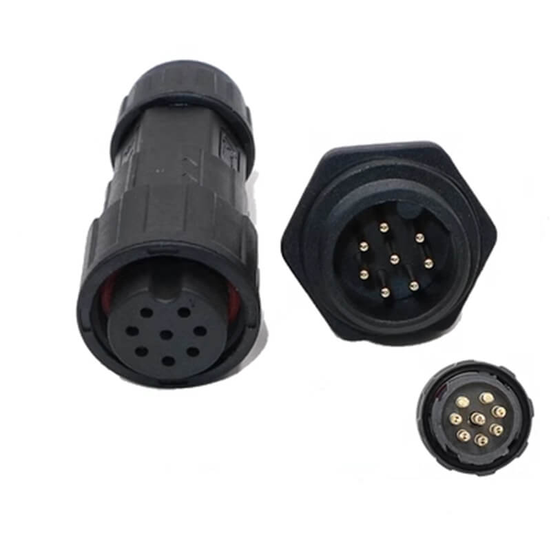 M19 8-Core Male and Female Aviation Plug Rear Mount Waterproof Connector Plant Power Connector