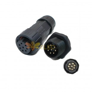 M19-Batterieanschluss, männlich und weiblich, 8-poliger wasserdichter Steckverbinder für die Frontmontage, Anlagenstromanschluss