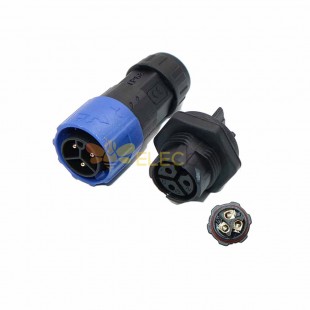 M19 Bayonet Male and Female Power Connector 3-Core Plug Socket Led Power Connector IP68 Waterproof