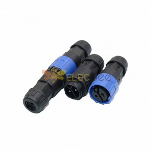 M19 Bayonet Waterproof Connector Male and Female Plug 2 Cores, Screw Locking Type Battery Charger Connector