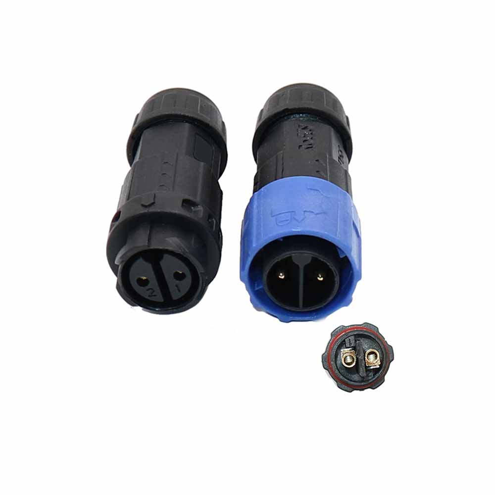 M19 Bayonet Waterproof Connector Male And Female Plug 2 Cores Screw Type for Cable