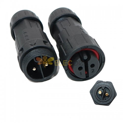 Connecteur de chargeur de batterie M19, 4 broches mâle et femelle, Type à  vis pour câble