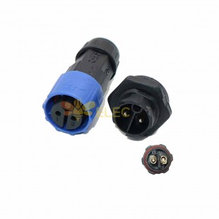 M19 Waterproof Connector 2-Core Front Mount Bayonet Male and Female LED Connector