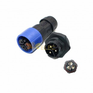 M19 Waterproof Connector 3 Cores Front Moun Bayonet Male and Female Battery Charger Connector